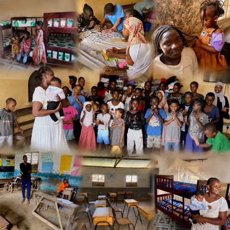 Collage of Rescue Centre and School